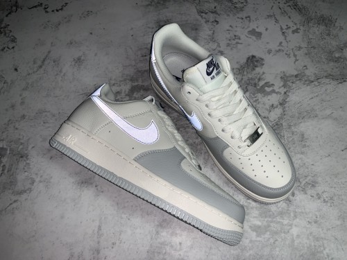 Nike Air Force 1 Low 07 Little Paris Smog Blue 3M Reflective Casual Sports Sneakers