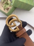 Gucci Letter GG Denim Fashion Belt 3.0CM