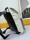 Loewe Fashion Simple Backpack Backpack  Beige Size: 33x44.5x19 cm