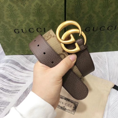 Gucci Letter GG Denim Fashion Belt 3.0CM