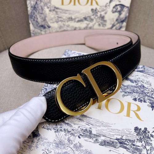 Dior Classic Double Sided CD Letters Buckle Belt 3.5cm
