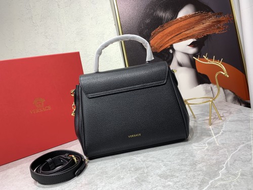 Versace LaMedusa Clutch Messenger Bag Black Size 26-12-20CM