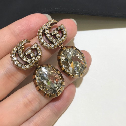 Gucci Bling Double G Diamond Earrings