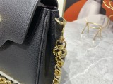 Versace LaMedusa Clutch Messenger Bag Black Size 26-12-20CM