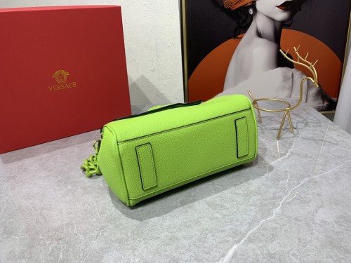 Versace LaMedusa Clutch Messenger Bag Fluorescent Green Size 26-12-20CM