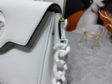 Versace LaMedusa Clutch Messenger Bag White Size 26-12-20CM