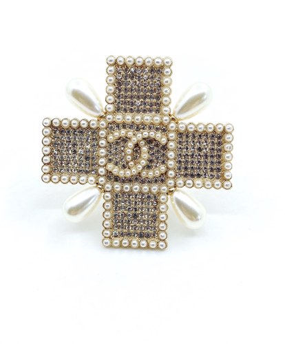 Chanel New Cross Full Diamond Brooch