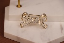 CHANEL New Coco Crystal Bow Brooch