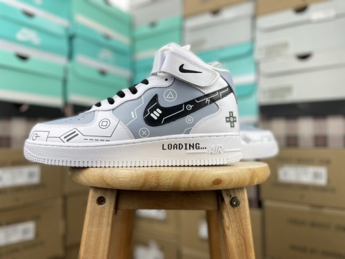 Nike Air Force 1'07 Mid PS5 Video Game Theme Casual Sports Shoes