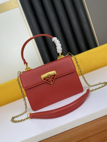 Prada New Fashion Organ Bag Red Size: 20-15-5cm