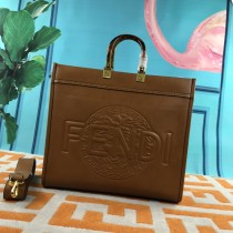 Fendi Sunshine Shopper Sunshine Tote Bag Brown Size: Medium 35cm