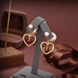 Dior Asymmetrical Pearl Stud Earrings