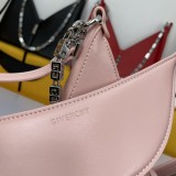 Givenchy V-shaped Cut Out Chain Shoulder Crossbody Bag Pink Size:27*27*6