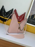Givenchy V-shaped Cut Out Chain Shoulder Crossbody Bag Pink Size:27*27*6
