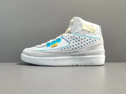 Union LA x Nike x Air Jordan 2 Grey Fog Men Vintage Basketball Shoes