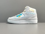 Union LA x Nike x Air Jordan 2 Grey Fog Men Vintage Basketball Shoes