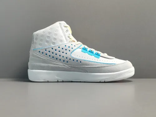 Union LA x Nike x Air Jordan 2 Grey Fog Men Vintage Basketball Shoes