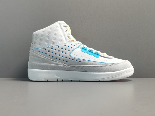 Union LA x Nike x Air Jordan 2 Grey Fog Men Vintage Basketball Shoes