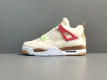 Air Jordan 4 Where Things Are Women Khaki Lamb Vintage Basketball Shoes