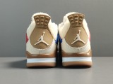 Air Jordan 4 Where Things Are Women Khaki Lamb Vintage Basketball Shoes