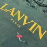 Lanvin x Gallery Dept.Co-Branded Unisex Ink Splash Graffiti Letter Logo Classic Hoodie Sweatshirt