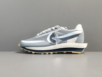 CLOT x Sacai x NiKe  LDWaffle＂Cool Grey＂Sports Casual Sneakers