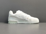 Louis Vuitton Trainer Sneaker Men White Shoes