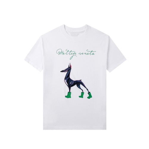 Bottega Veneta Classic Logo Printed T-Shirt Couples Short Sleeve T-shirt