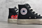 CDG Play x Converse 1970s Embroidered High Canvas Shoes