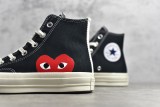 CDG Play x Converse 1970s Embroidered High Canvas Shoes