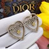 Dior Letter Heart Earrings