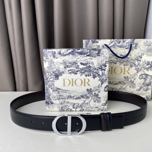 Dior Double Sided Cowhide Belt 3.5cm