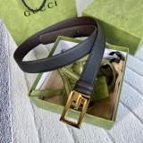Gucci Swivel Buckle Available On Both Sides Belt