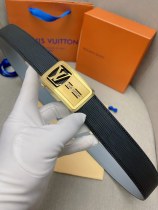 Louis Vuitton Classic Double Sided Cowhide Belt 3.5cm
