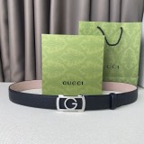 Gucci Double Sided Cowhide Belt 3.5cm