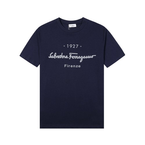 Ferragamo Logo 1927 Printed Short Sleeve T-Shirt