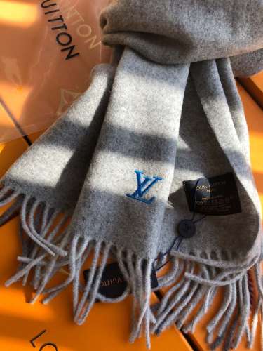 LV Men Classic Plaid Double Sided Scarf Size 30*180cm