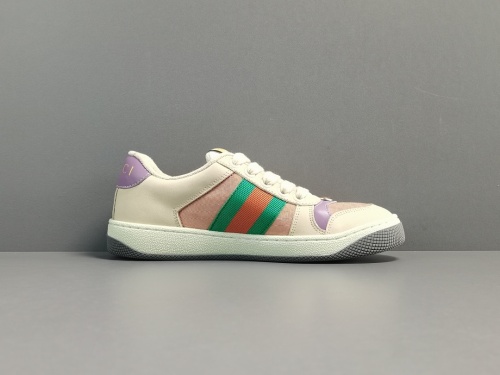 Gucci Unisex Distressed Screener sneaker GG Casual Shoes