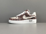 Louis Vuitton x Nike Air Force 1 Virgil Abloh Photos Trendy Casual Shoes