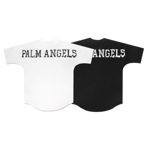 Palm Angels Coconut Alphabet Print Short Sleeve Loose Crewneck T-Shirt