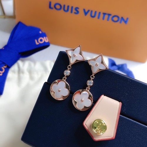 Louis Vuitton Limited Natural White Mother-Of-Pearl Earrings