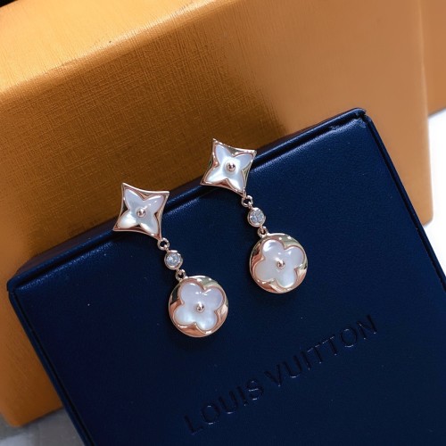 Louis Vuitton Limited Natural White Mother-Of-Pearl Earrings
