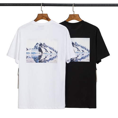 Fear of God Essentials Snow Mountain Glacier Print Cotton Loose T-Shirt