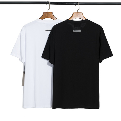 Fear of God Essentials Collarless Loose Casual Lettering Short Sleeve T-Shirt