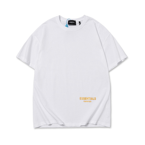 Fear of God Essentials Letter Print Cotton Loose Collarless Casual T-Shirt