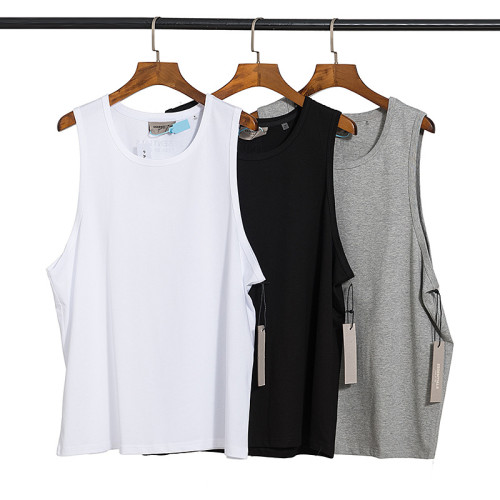Fear of God Essentials Solid Color Letter Cotton Loose Casual Tank Top 