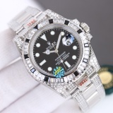 ROLEX Men's Luxury Masterpiece Submariner Rear Diamond Customized Version Watch