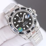 ROLEX Men's Luxury Masterpiece Submariner Rear Diamond Customized Version Watch