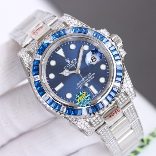 Men's Luxury Masterpiece Rolex Submariner Rear Diamond Customized Version
