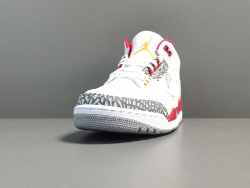 Air Jordan 3  Retro Cardinal Red Basketball Shoes Sneakers